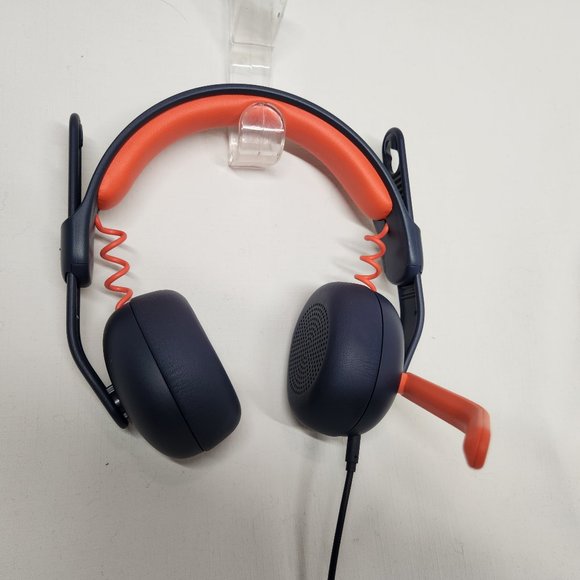 Logitech Zone Learn On-Ear Headset Kids Microphone Aux Cord - Picture 3 of 4